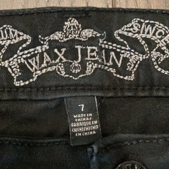 WAX Jean Black Cargo Skinny Jeans size 7​​​​​​ - Picture 10 of 12